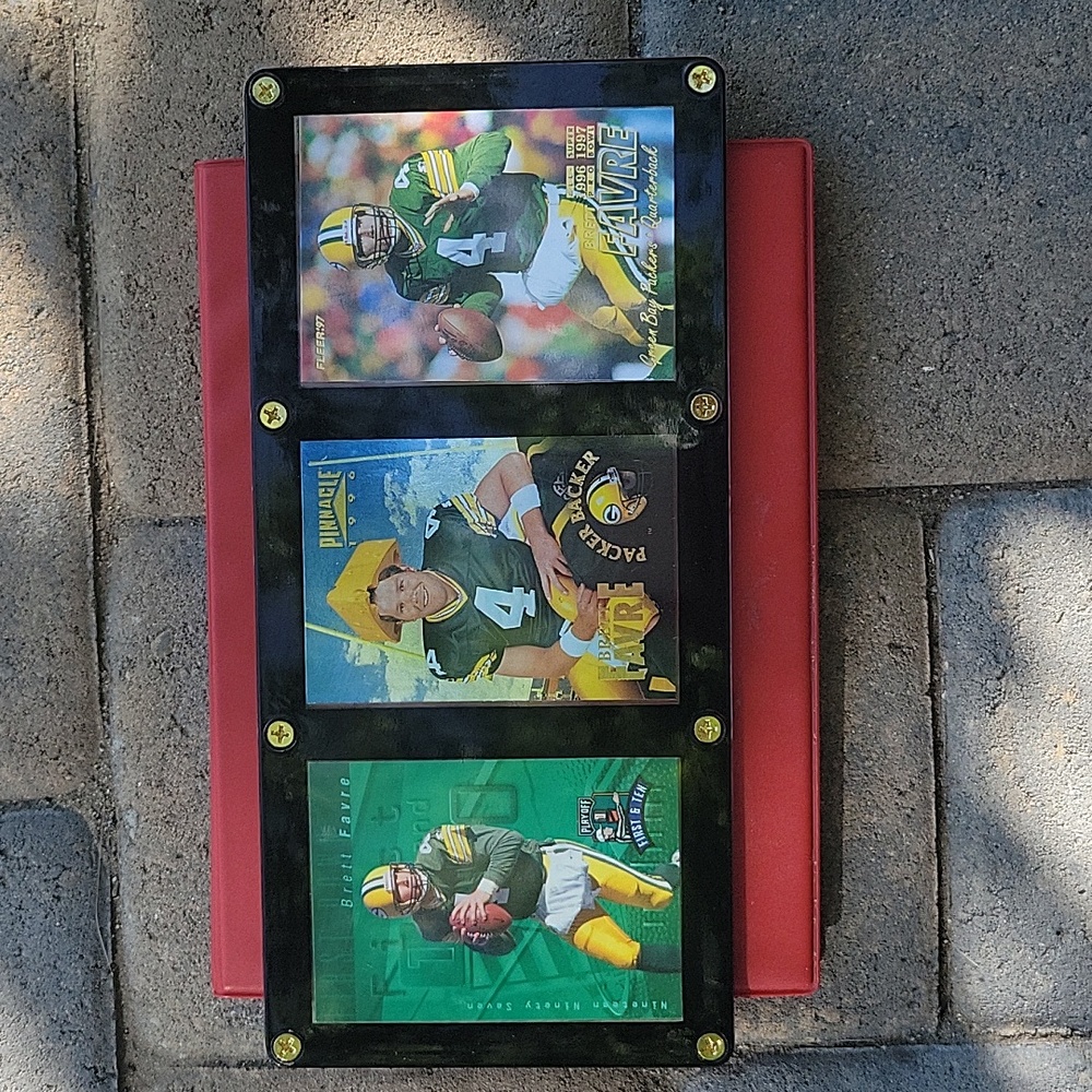 BRETT FAVRE 3 Card Plaque Green Bay Packers